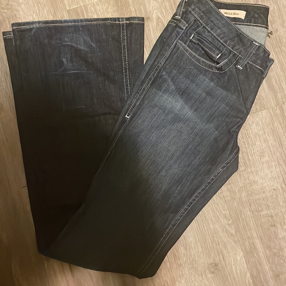 LADIES JEANS by Wm Rast:27”FRONT RISE 8”BACK RISE,12”INSEAM 33”,WAIST 13 1/8” - Picture 3 of 9